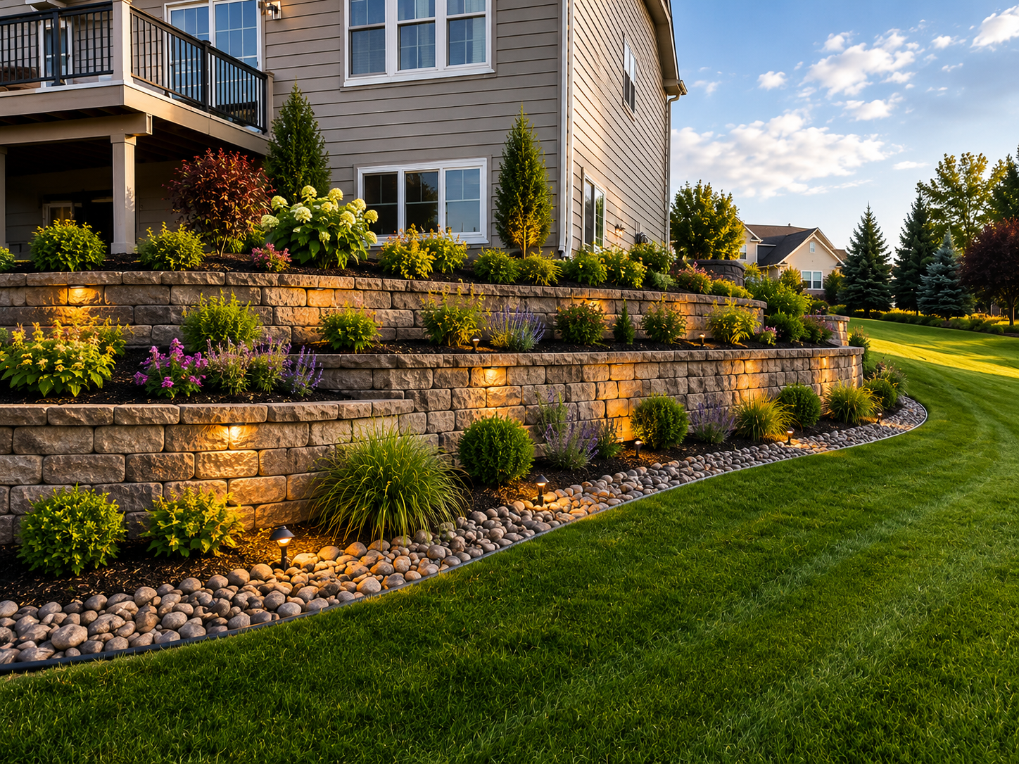 Retaining wall and drainage solution