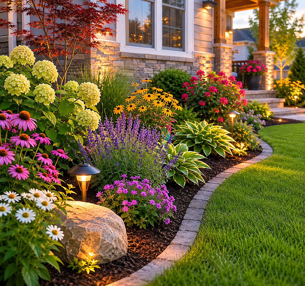 Landscape design and planting beds